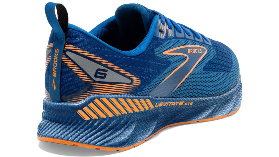 Brooks Levitate GTS 6 Running Shoes - Mens, Classic Blue/Orange, 9.5, 1103961D405.095