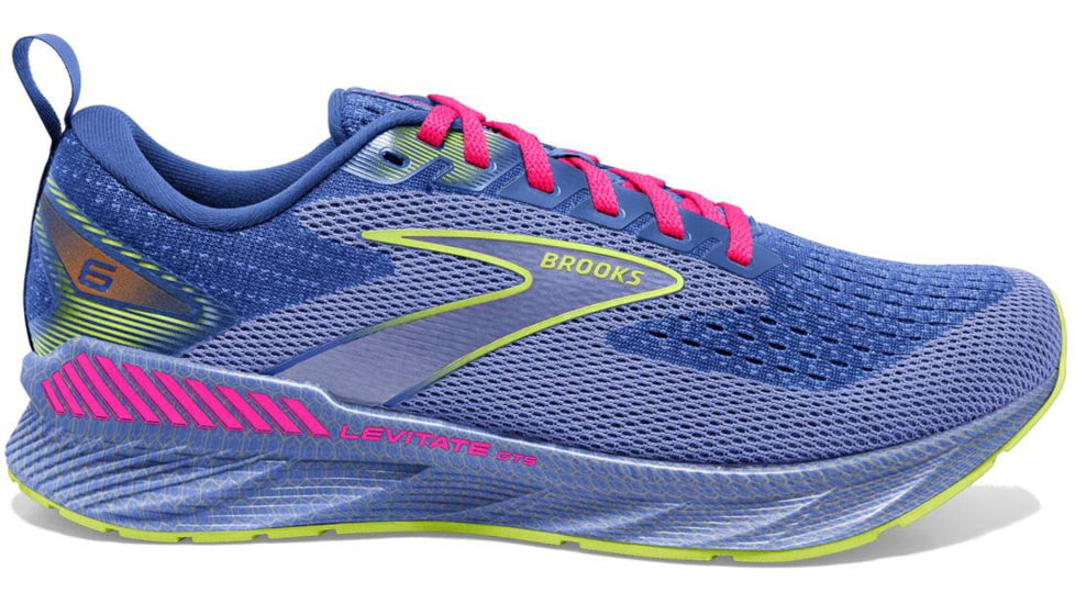 Brooks Levitate GTS 6 Running Shoes - Womens, Medium, Purple/Pink, 12.0, 1203841B557.120