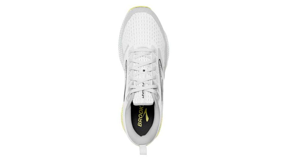 Brooks Levitate GTS 6 Running Shoes - Womens, Medium, White/Oyster/Yellow, 7.5, 1203841B137.075