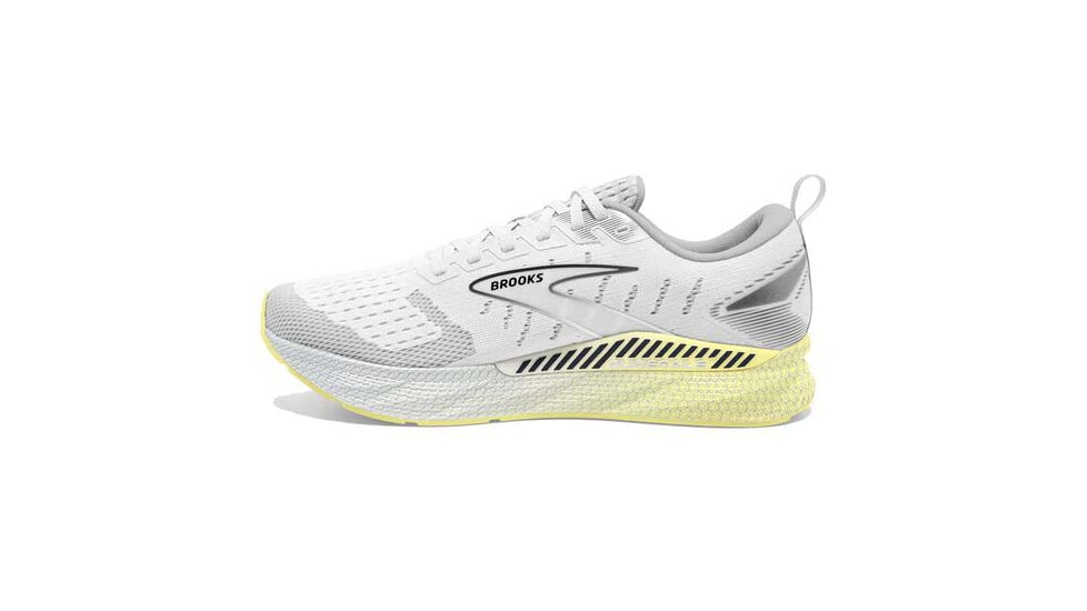 Brooks Levitate GTS 6 Running Shoes - Womens, Medium, White/Oyster/Yellow, 7.5, 1203841B137.075