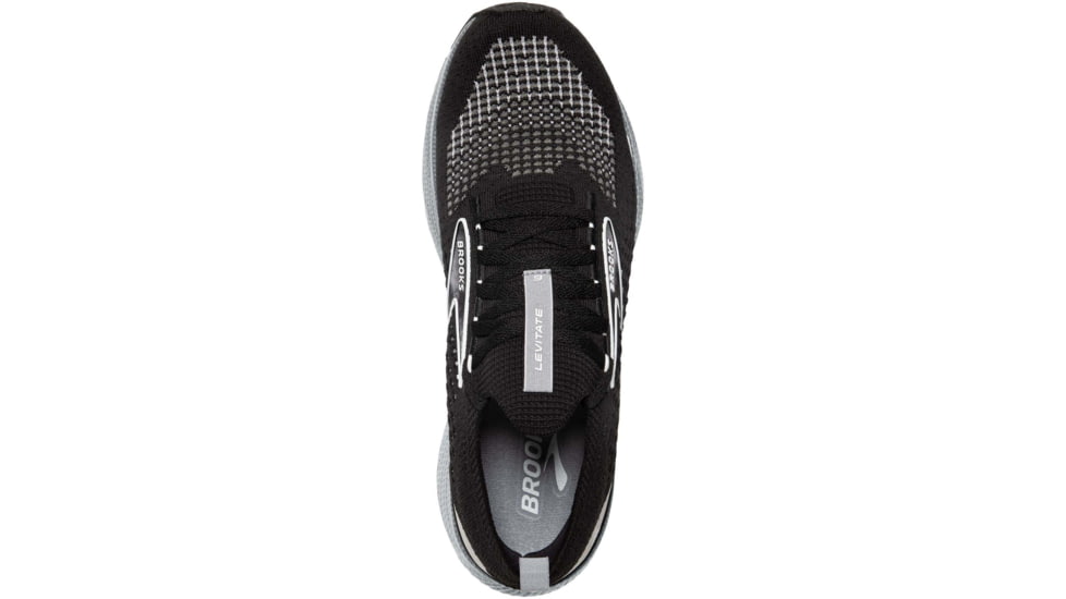 Brooks Levitate StealthFit 6 Running Shoes - Mens, Black/Grey/Oyster, 7.5, 1103971D046.075