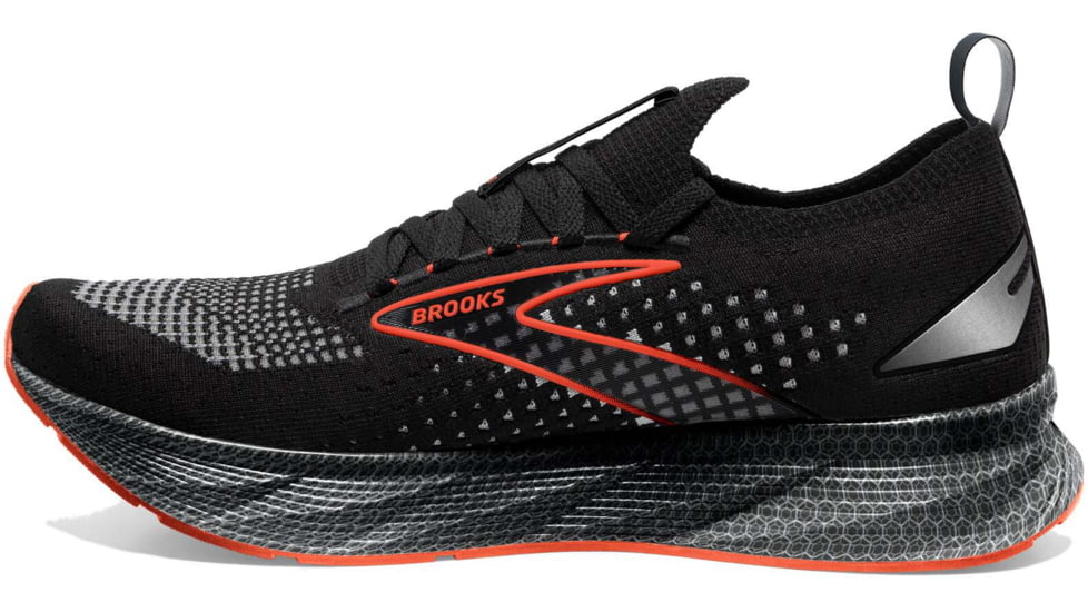 Brooks Levitate StealthFit 6 Running Shoes - Mens, Black/Spicy Orange, 8.5, 1103971D090.085