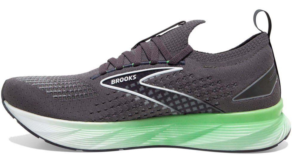 Brooks Levitate StealthFit 6 Running Shoes - Mens, Blackened Pearl/Green/White, 7.0, 1103971D323.070