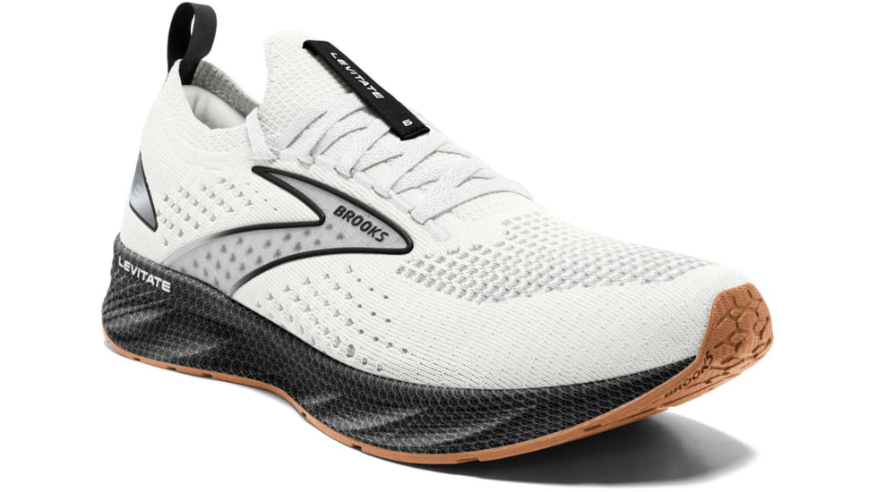 Brooks Levitate StealthFit 6 Running Shoes - Mens, White/Black, 15.0, 1103971D121.150