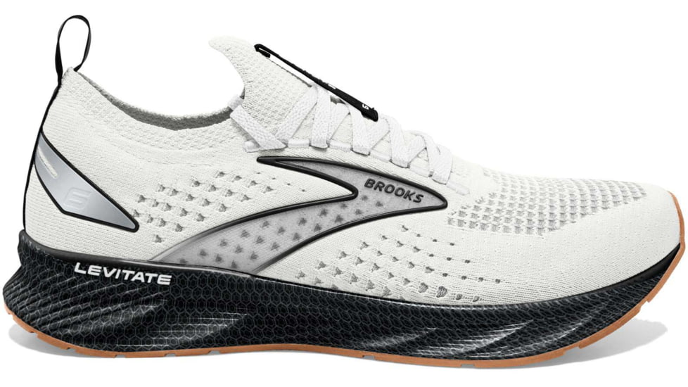 Brooks Levitate StealthFit 6 Running Shoes - Mens, White/Black, 15.0, 1103971D121.150