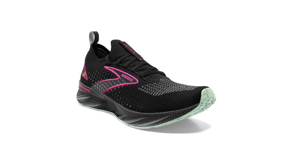 Brooks Levitate StealthFit 6 Running Shoes - Womens, Medium, Black/Pink, 12.0, 1203851B011.120