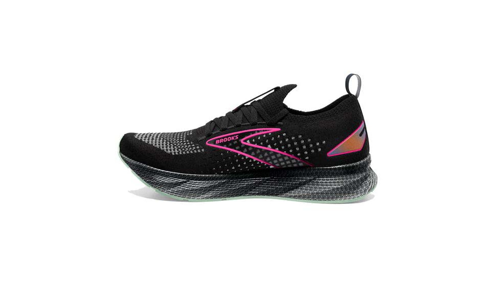 Brooks Levitate StealthFit 6 Running Shoes - Womens, Medium, Black/Pink, 12.0, 1203851B011.120