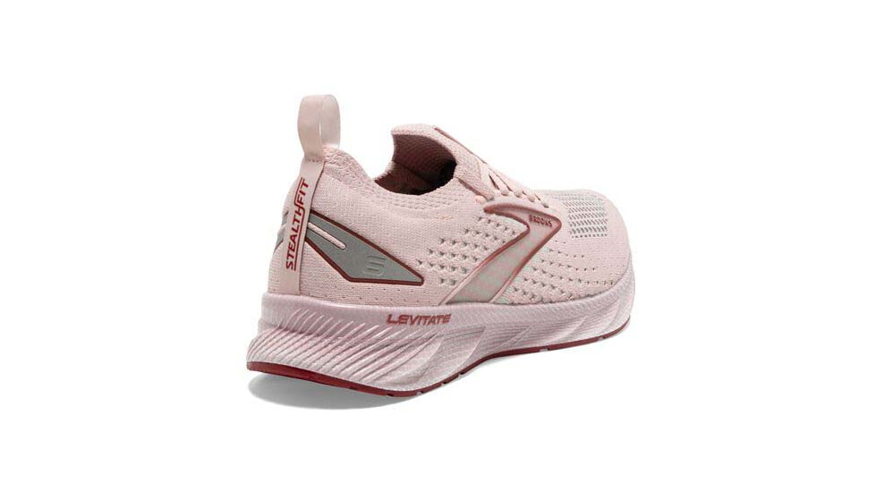 Brooks Levitate StealthFit 6 Running Shoes - Womens, Medium, Peach Whip/Pink, 10.5, 1203851B662.105
