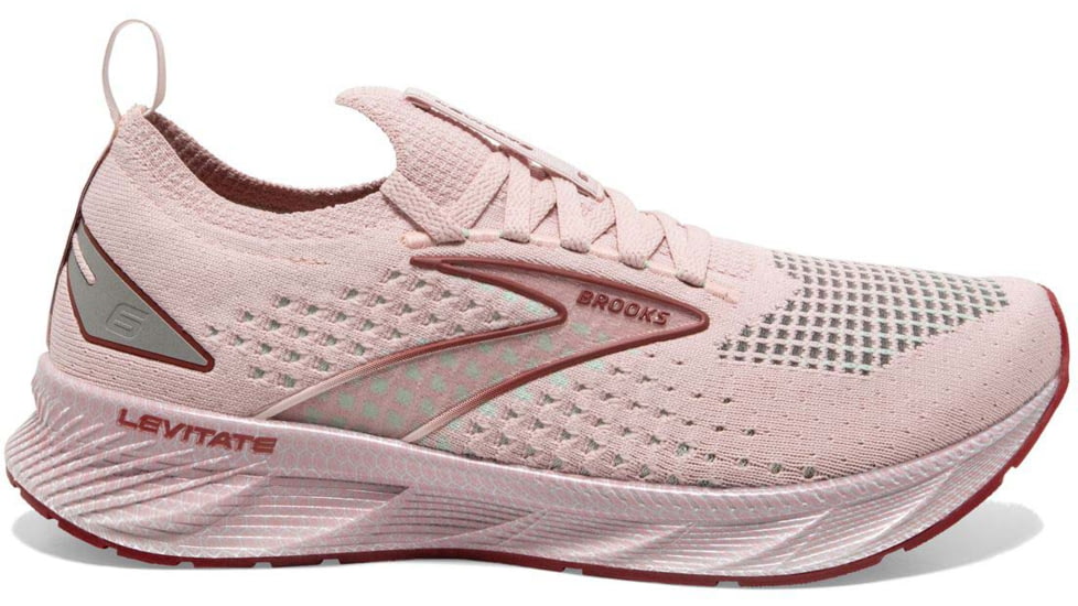 Brooks Levitate StealthFit 6 Running Shoes - Womens, Medium, Peach Whip/Pink, 10.5, 1203851B662.105
