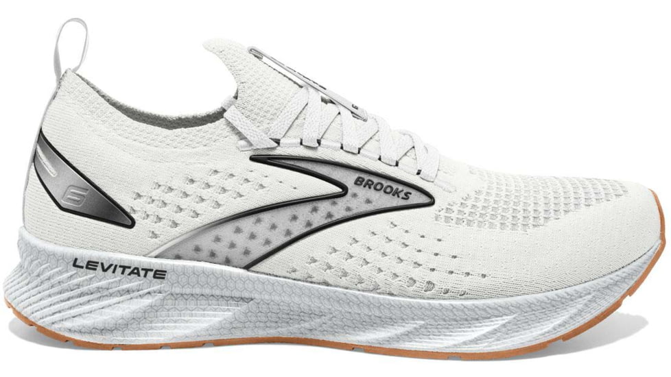 Brooks Levitate StealthFit 6 Running Shoes - Womens, Medium, White/Bran, 5.0, 1203851B170.050