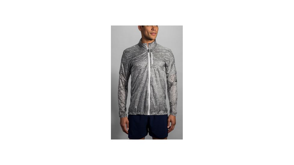 Brooks LSD Jacket - Mens, Ash Static, Large, 211100057.035