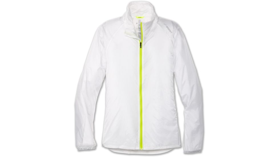 Brooks LSD Jacket - Womens, White/Leaf, Small, 221135139.025
