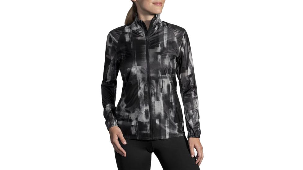 Brooks LSD Jacket - Womens, White Pulse/Black, Small, 221135182.025