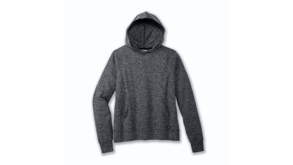 Brooks Luxe Hoodie - Womens, Htr Black, Large, 221665090.035