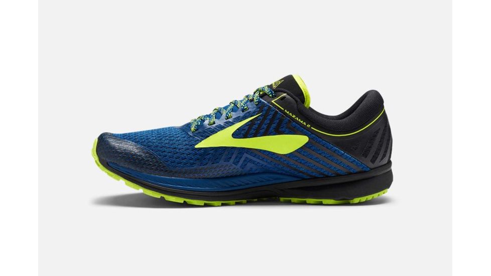 Brooks Mazama 2 Trail Running Shoes, Blue/Black/Nightlife, 7 US, Medium, 1102791D419.070