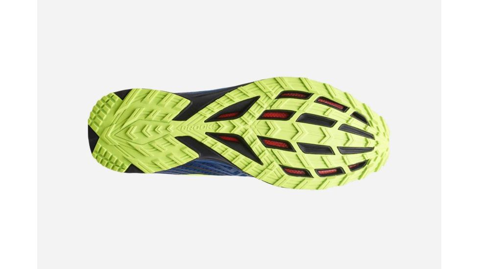 Brooks Mazama 2 Trail Running Shoes, Blue/Black/Nightlife, 7 US, Medium, 1102791D419.070