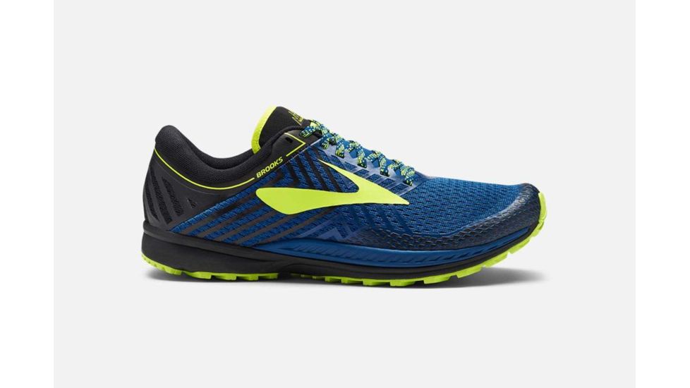 Brooks Mazama 2 Trail Running Shoes, Blue/Black/Nightlife, 7 US, Medium, 1102791D419.070