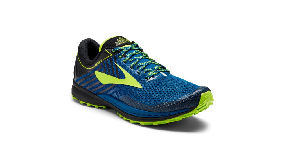 Brooks Mazama 2 Trail Running Shoes - Normal - Mens, Blue/Black/Nightlife, 13 US, 1102791D419.130