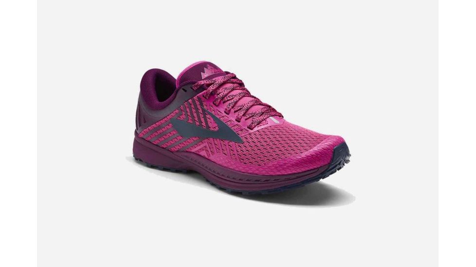 Brooks Mazama 2 Trailrunning Shoes, Pink/Plum/Navy, 5 US, Medium, 1202671B641.050