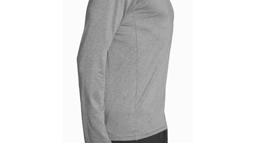 Brooks Men's Ghost Long Sleeve Running Shirt, Heather Asphalt, Large, 211096020.035