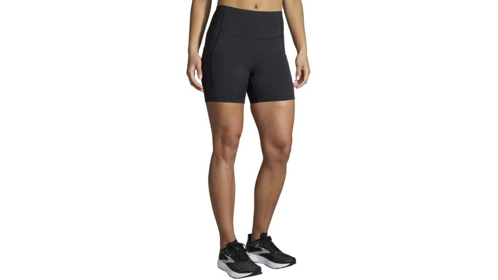 Brooks Method 5in Short Tight - Womens, Black, XL, 221523001.040