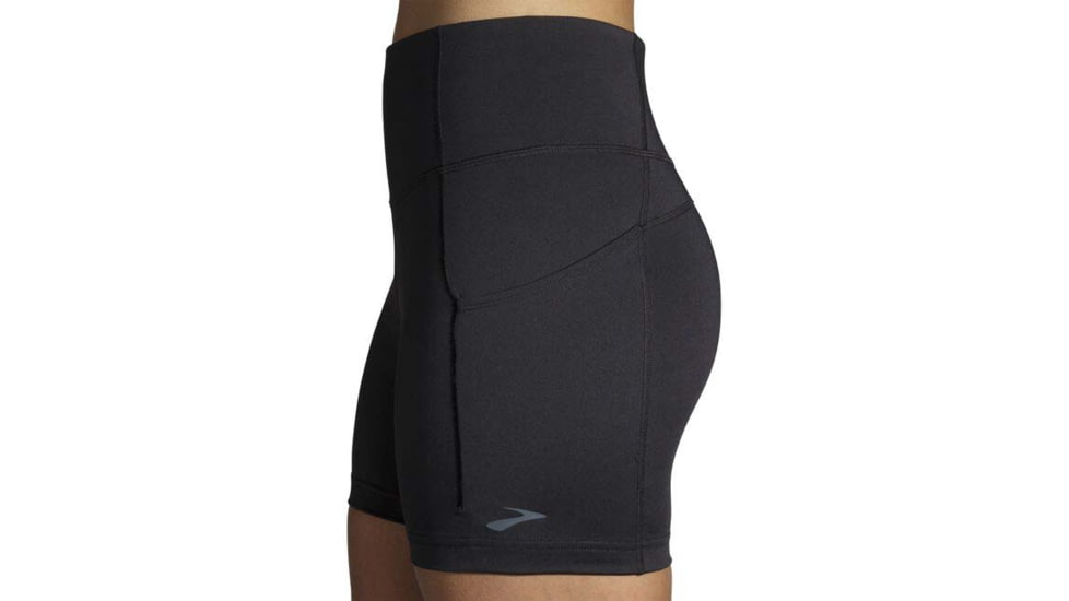 Brooks Method 5in Short Tight - Womens, Black, XL, 221523001.040