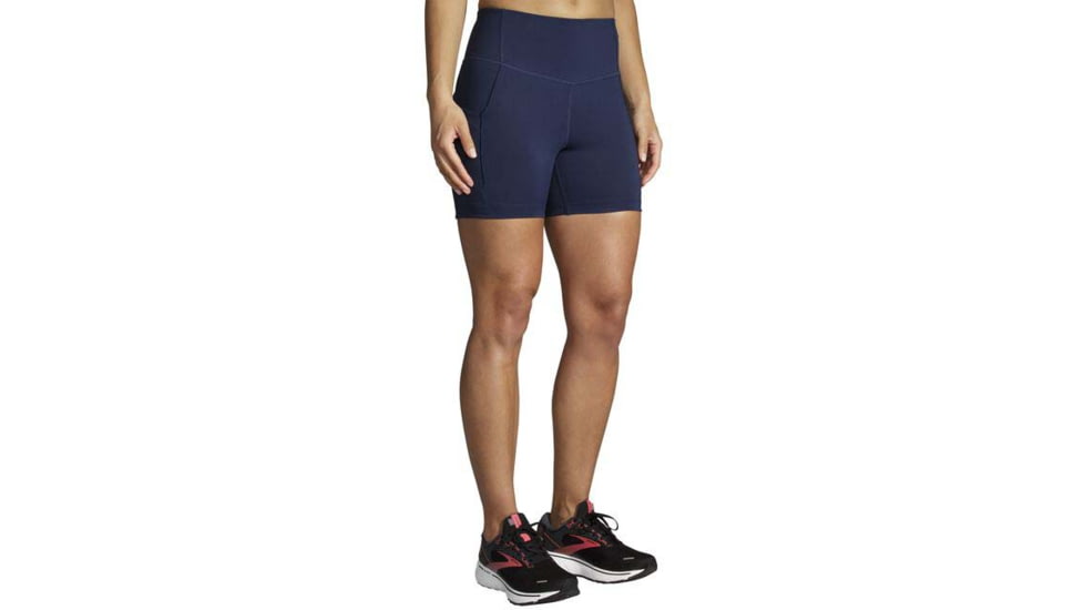 Brooks Method 5in Short Tight - Womens, Navy, XS, 221523451.020