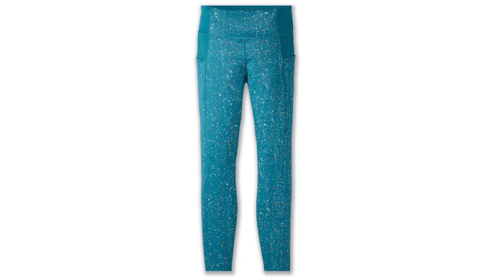 Brooks Method 7/8 Tight - Womens, Lagoon Speckle Print/Lagoon, XL, 221524486.040