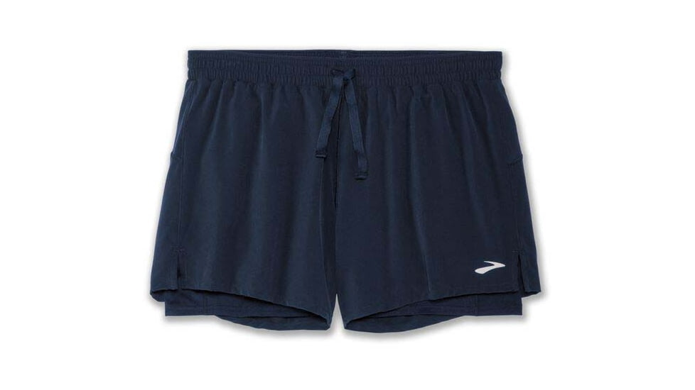 Brooks Moment 5in 2-in-1 Short - Womens, Navy, XXL, 221583451.045