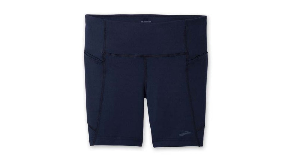 Brooks Moment 5in Short Tight - Womens, Navy, L, 221584451.035
