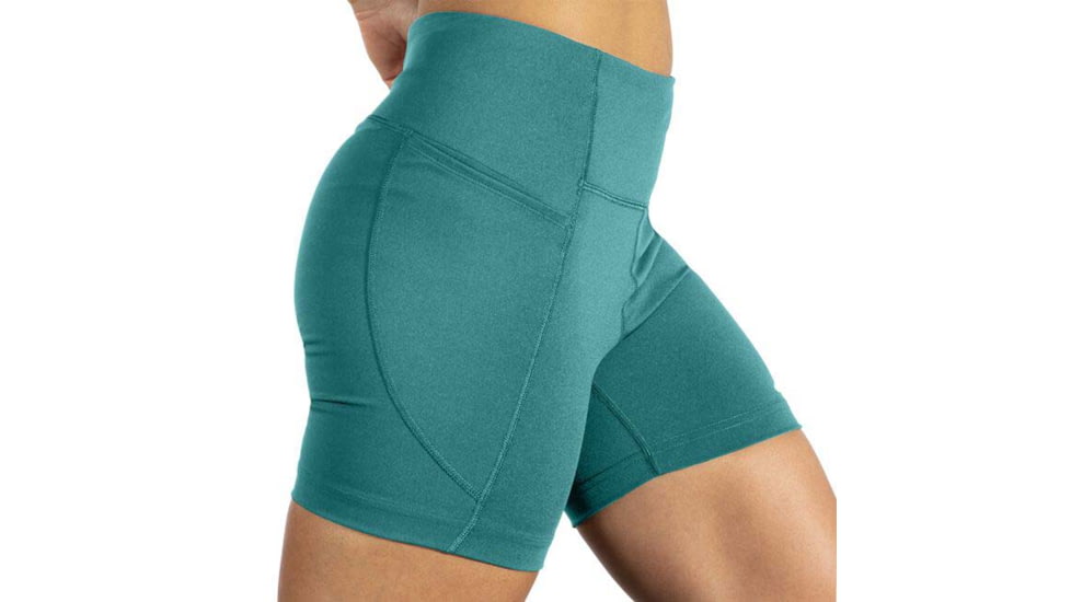 Brooks Moment 5in Short Tight - Womens, Nile Green, XL, 221584336.040
