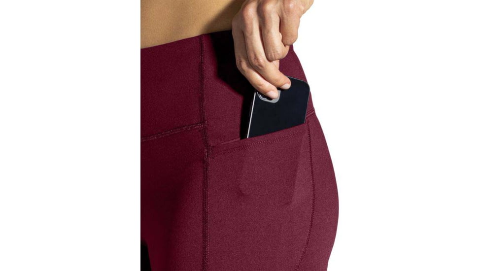 Brooks Moment 5in Short Tight - Womens, Razzmatazz, L, 221584665.035