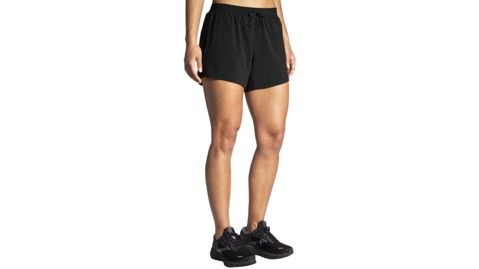 Brooks Moment 5in Short - Womens, Black, XXL, 221582001.045