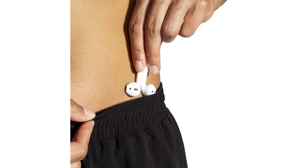 Brooks Moment 5in Short - Womens, Black, XXL, 221582001.045