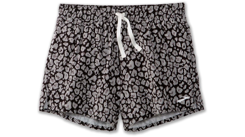 Brooks Moment 5in Short - Womens, Cheetah BW 23, XL, 221629186.040