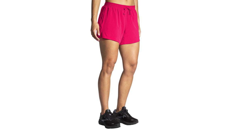 Brooks Moment 5in Short - Womens, Hyper Pink, M, 221582620.030