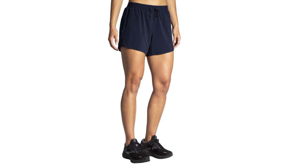 Brooks Moment 5in Short - Womens, Navy, XL, 221582451.040