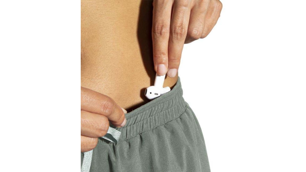 Brooks Moment 5in Short - Womens, Pebble, XL, 221582391.040