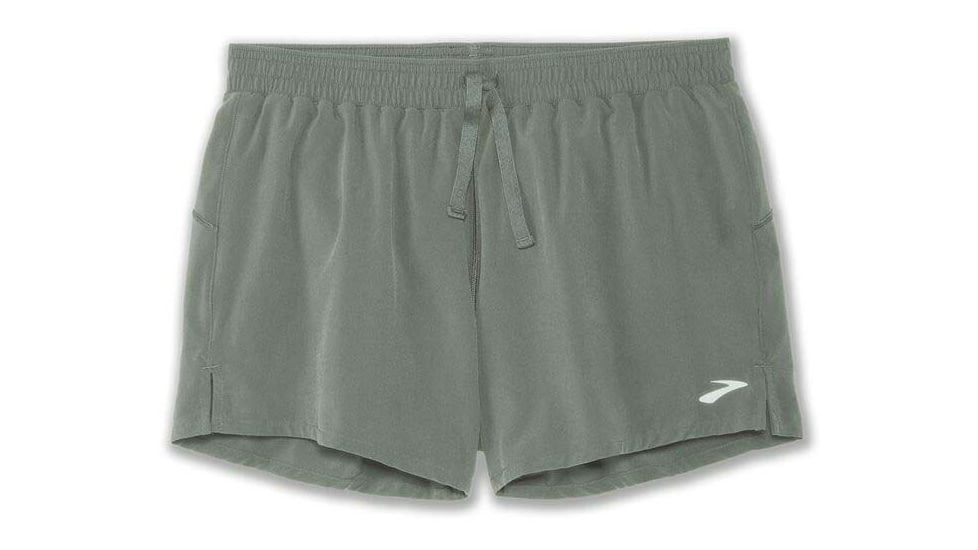 Brooks Moment 5in Short - Womens, Pebble, XL, 221582391.040