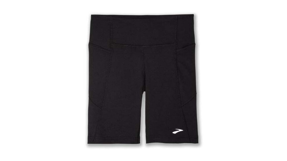 Brooks Moment 8in Short Tight - Womens, Black, XXL, 221585001.045