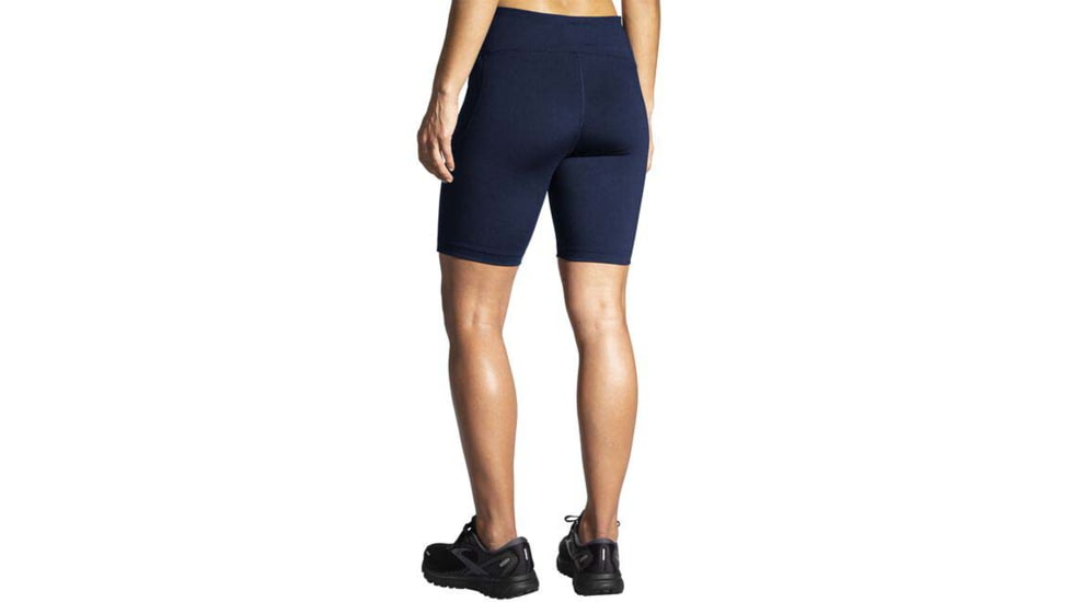 Brooks Moment 8in Short Tight - Womens, Navy, XL, 221585451.040