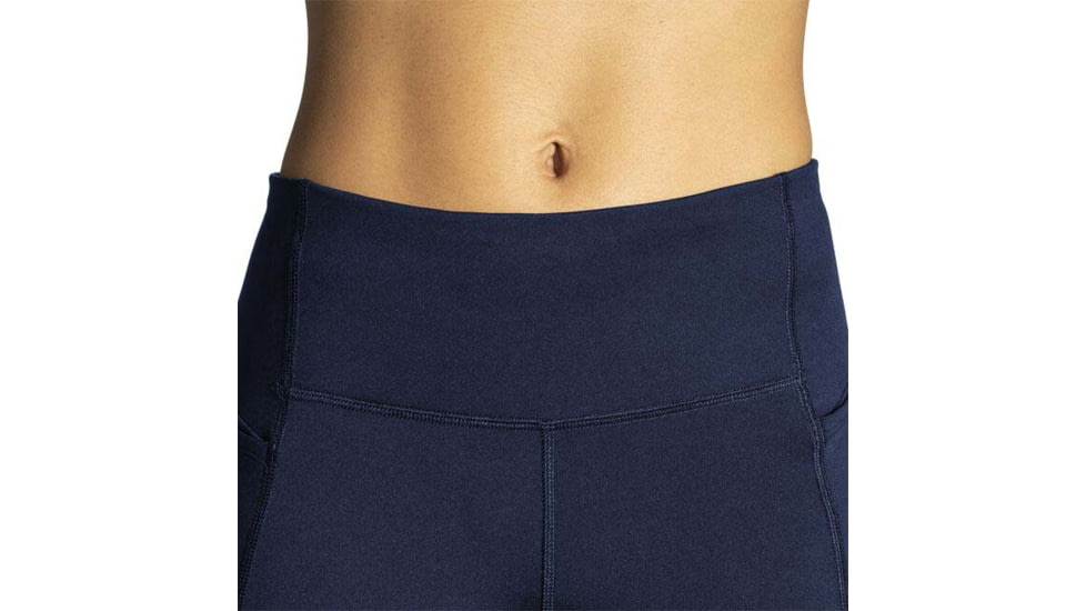Brooks Moment 8in Short Tight - Womens, Navy, XL, 221585451.040