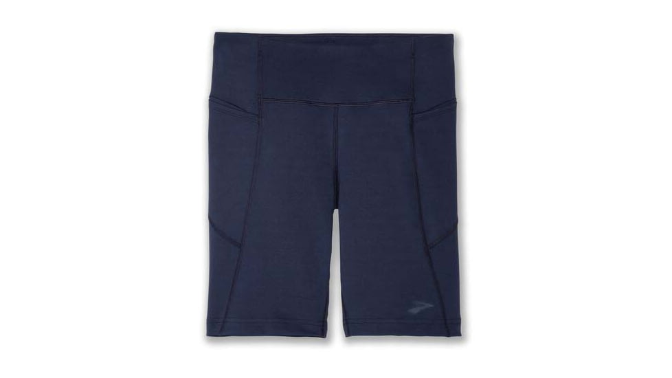 Brooks Moment 8in Short Tight - Womens, Navy, XL, 221585451.040