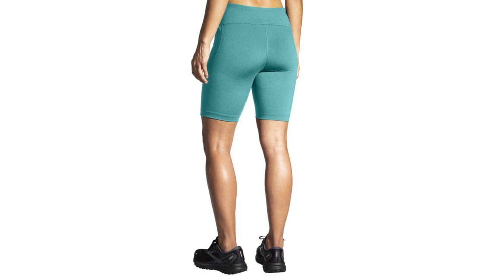 Brooks Moment 8in Short Tight - Womens, Nile Green, M, 221585336.030