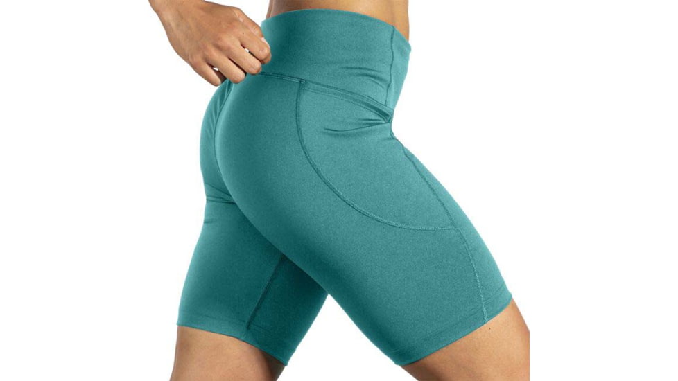 Brooks Moment 8in Short Tight - Womens, Nile Green, M, 221585336.030