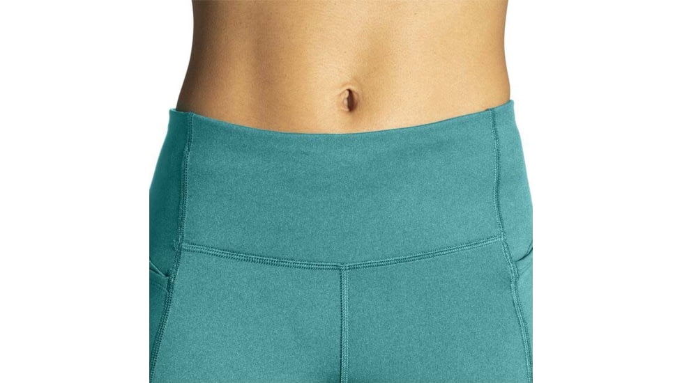 Brooks Moment 8in Short Tight - Womens, Nile Green, M, 221585336.030