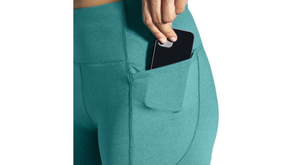 Brooks Moment 8in Short Tight - Womens, Nile Green, M, 221585336.030