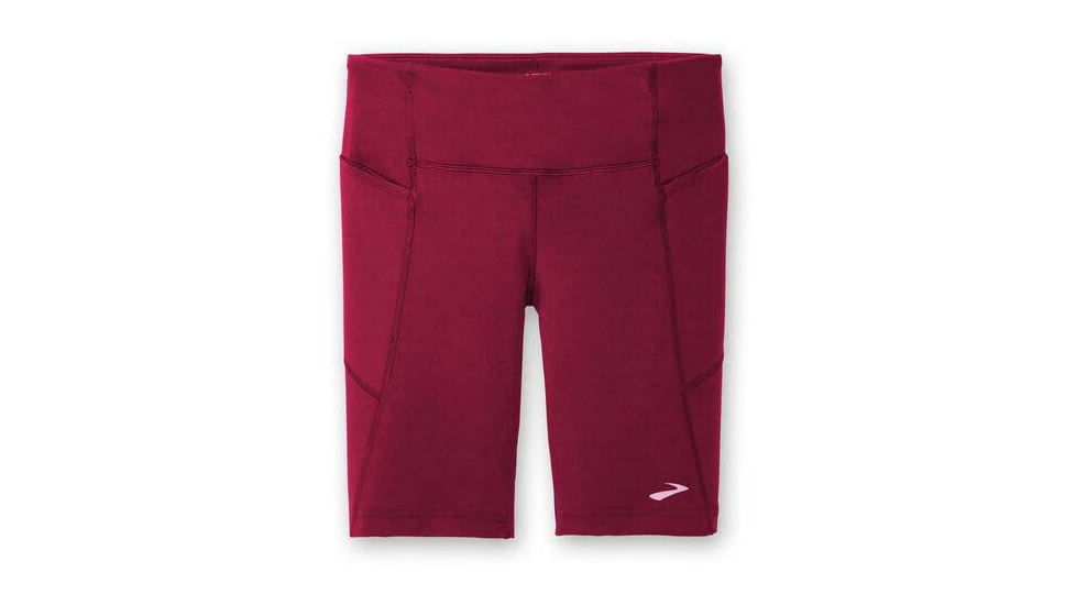 Brooks Moment 8in Short Tight - Womens, Razzmatazz, XL, 221585665.040