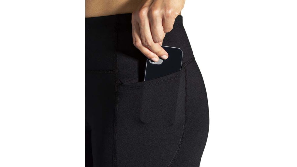 Brooks Moment Tight - Womens, Black, XS, 221586001.020