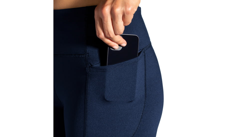 Brooks Moment Tight - Womens, Navy, XS, 221586451.020